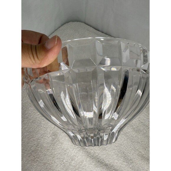 Vintage Mikasa Reflections Bowl 8" Round Cut Lead Crystal - Picture 2 of 4